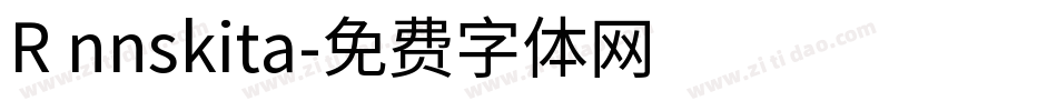R nnskita字体转换
